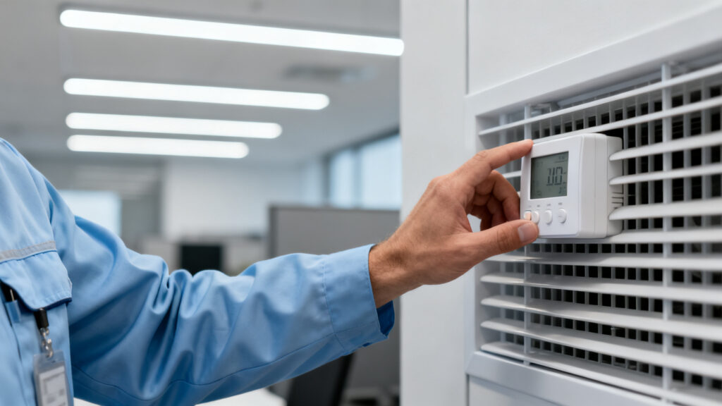 Réglage CVC et éclairage LED pour efficacité énergétique