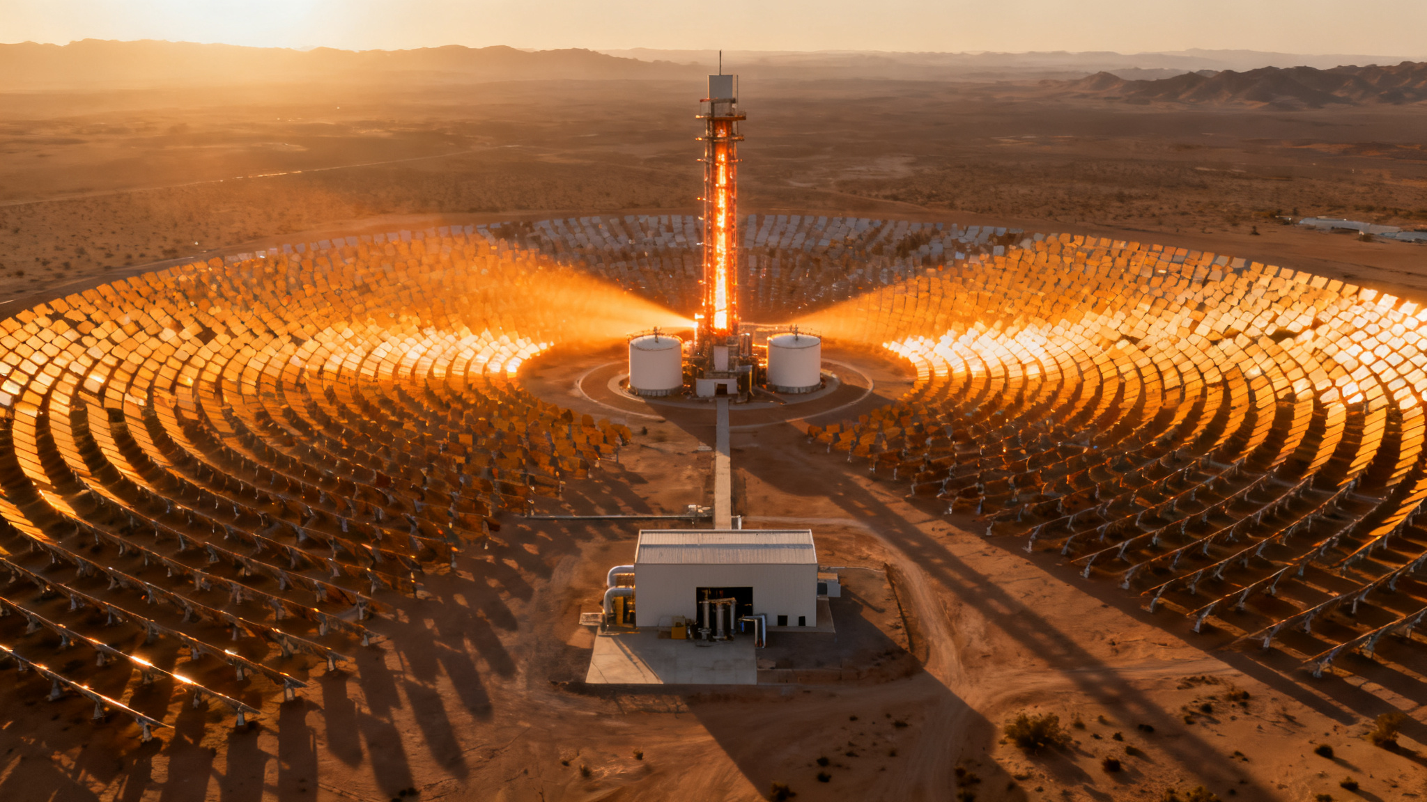 Champs d’héliostats pour une énergie solaire à concentration