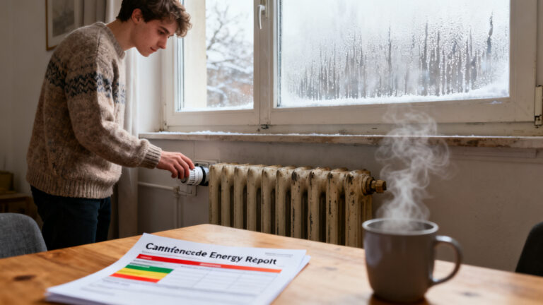 Locataire face à la location d'une passoire thermique, chauffage et condensation