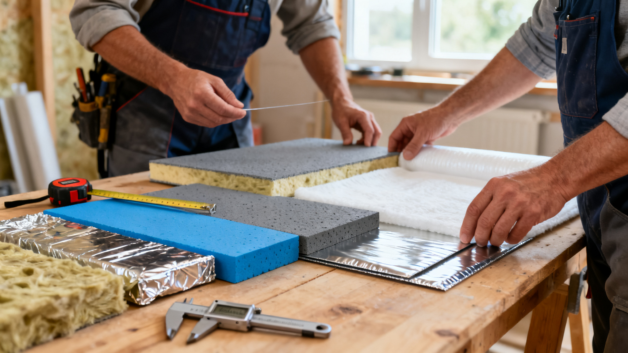 Comparer le meilleur isolant thermique à faible épaisseur sur chantier
