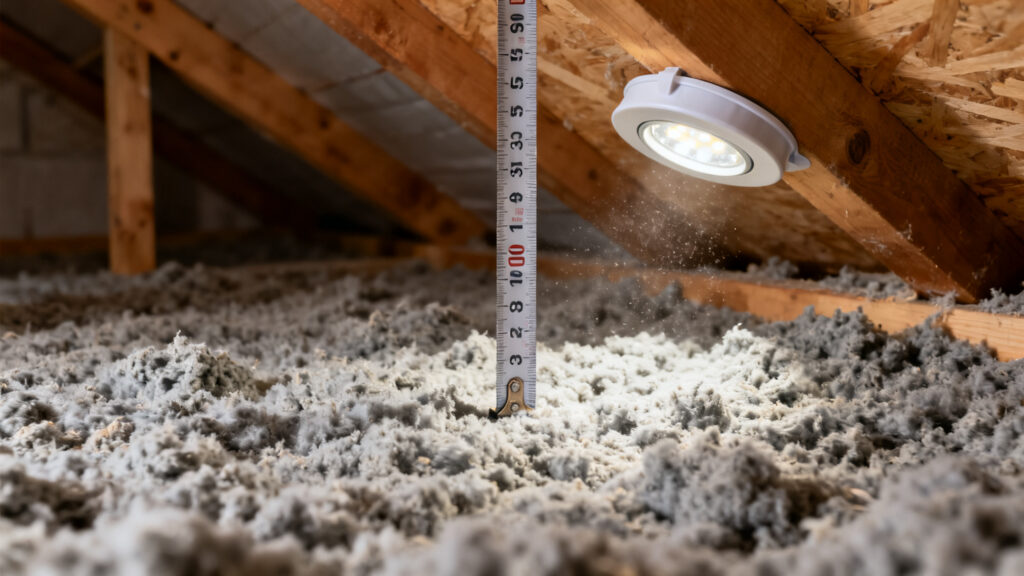 Mesure 30-40 cm en combles perdus pour R=7