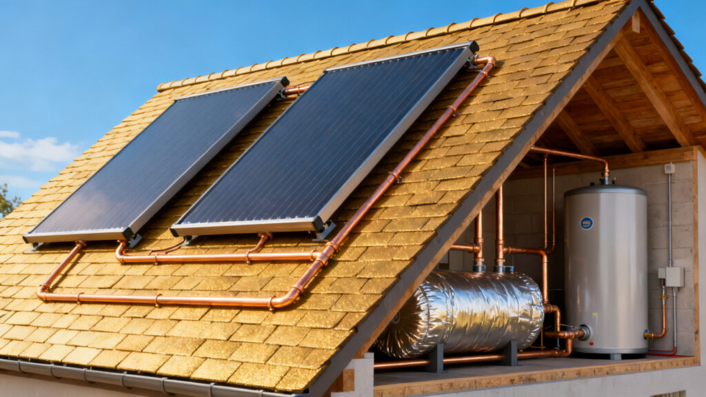 Capteurs solaires thermiques et ballon pour SSC domestique