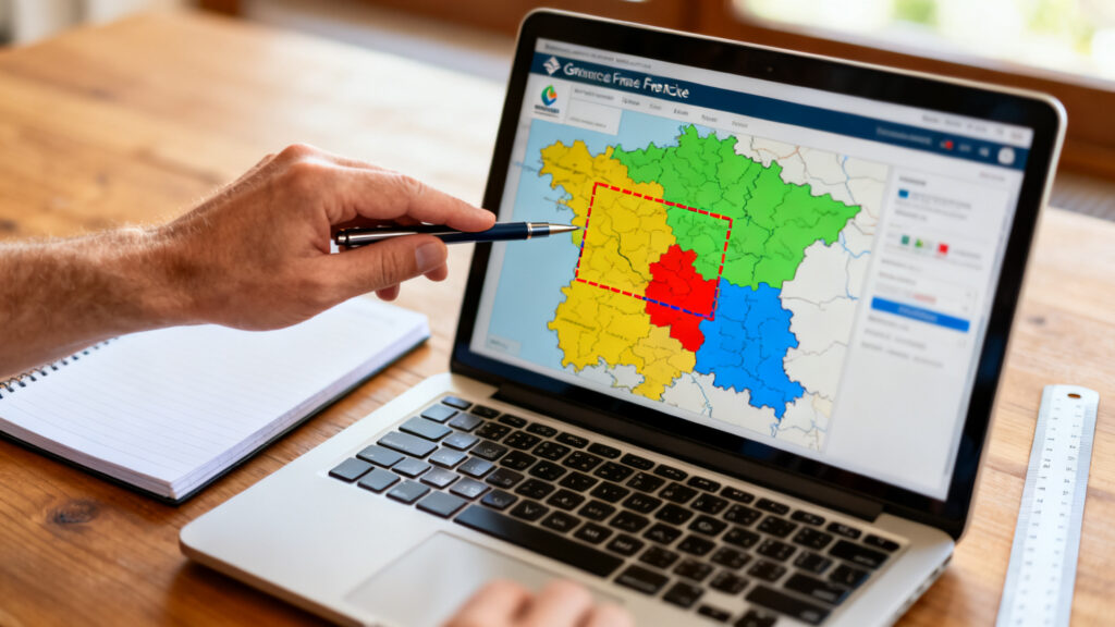 Contrôle du PPR et du zonage sismique sur carte
