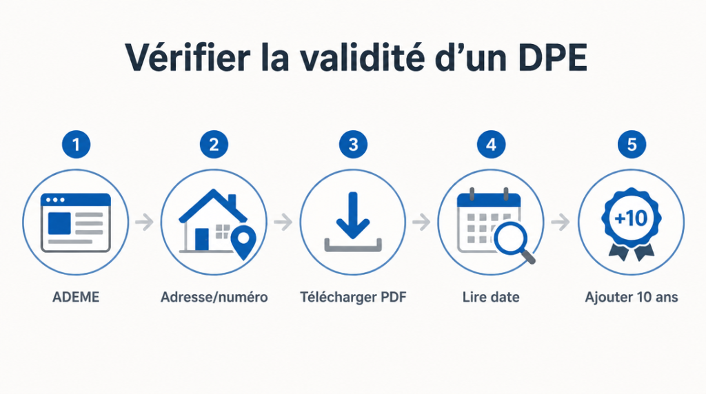 Étapes pour retrouver mon DPE ADEME et calculer l’échéance