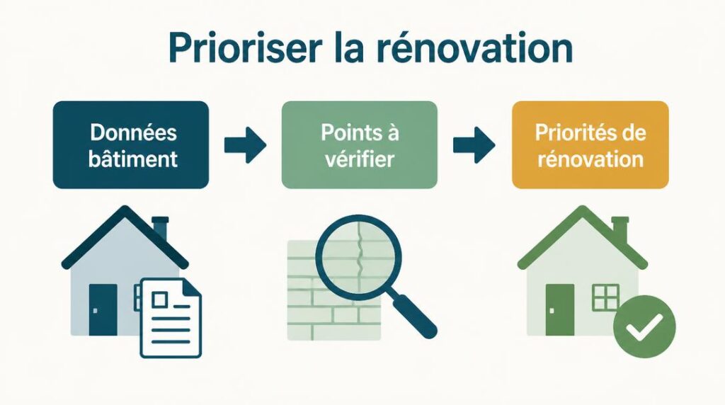 Étapes de priorisation des rénovations énergétiques